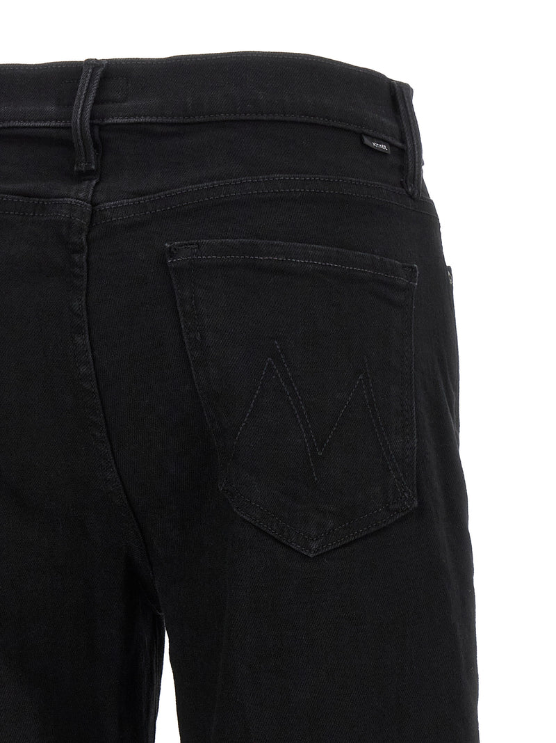 Jean évasé Mother Denim en coton noir