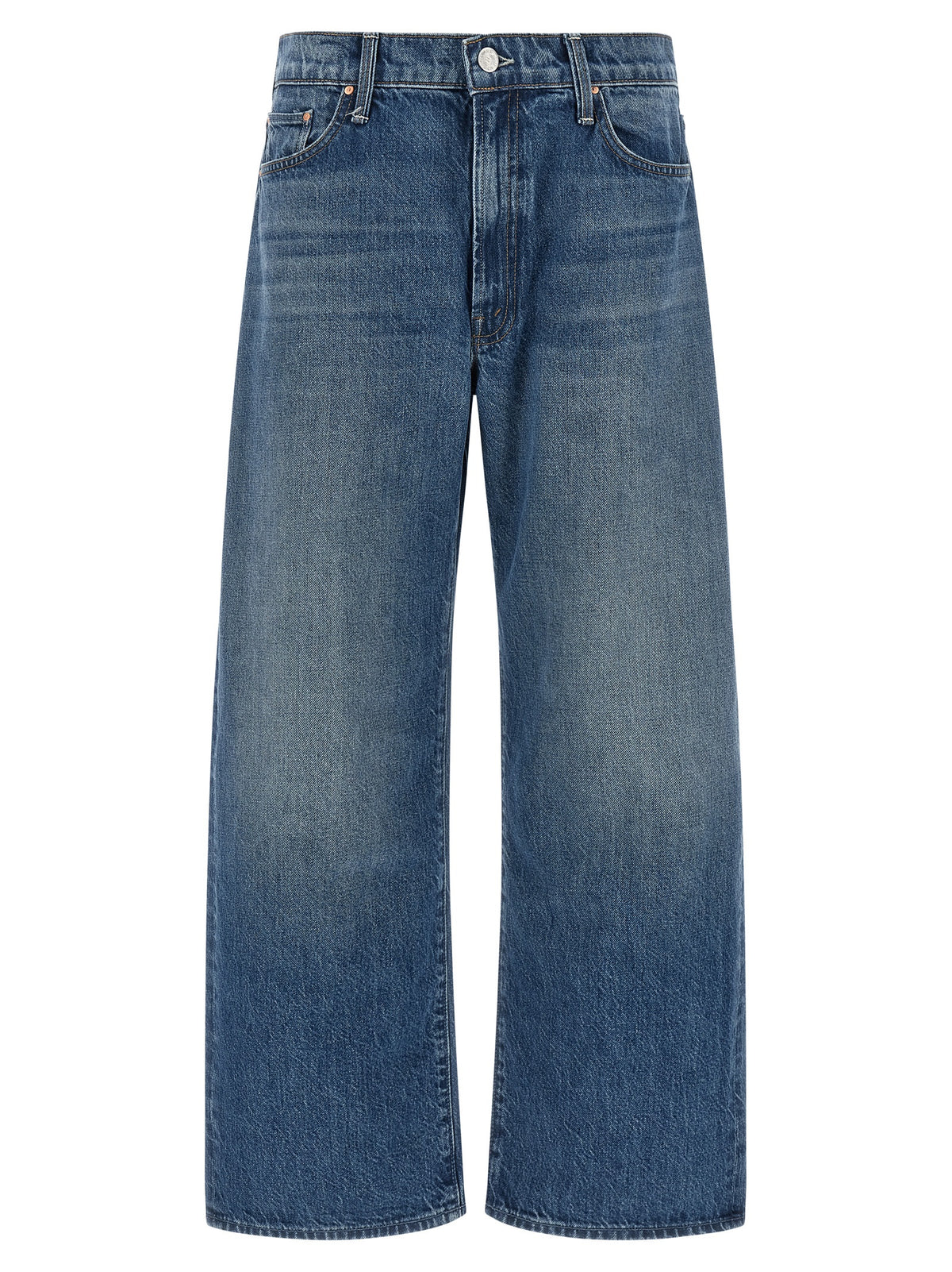 Jean Mother Denim bleu en coton coupe décontractée