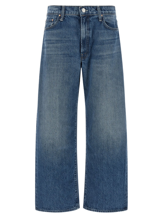 Jean Mother Denim bleu en coton coupe décontractée