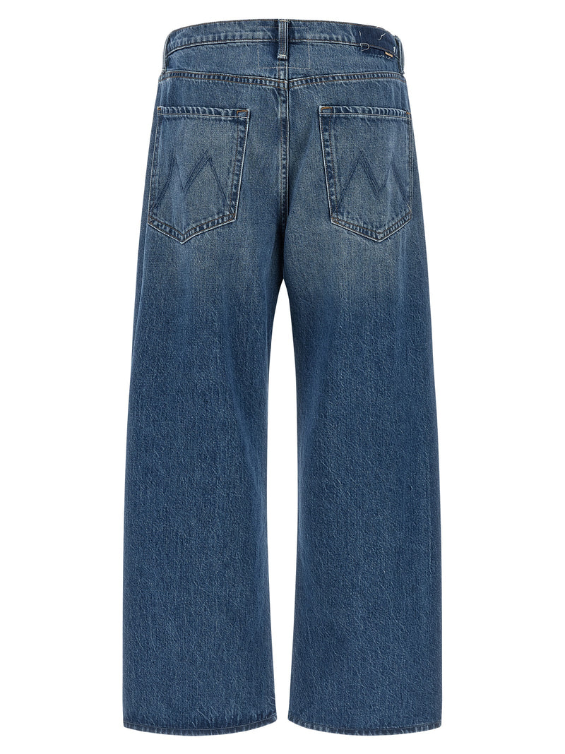 Mother Denim Blue Cotton Relaxed Fit Jeans