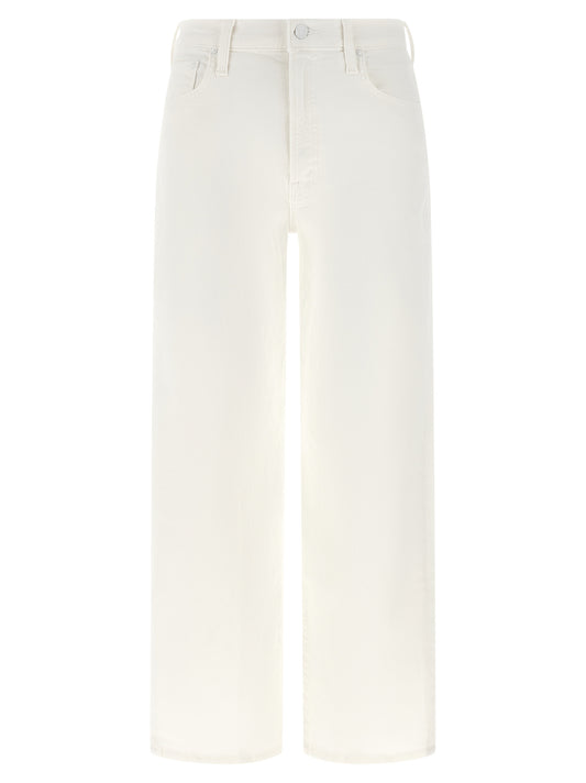 Jean droit en coton blanc Mother Denim