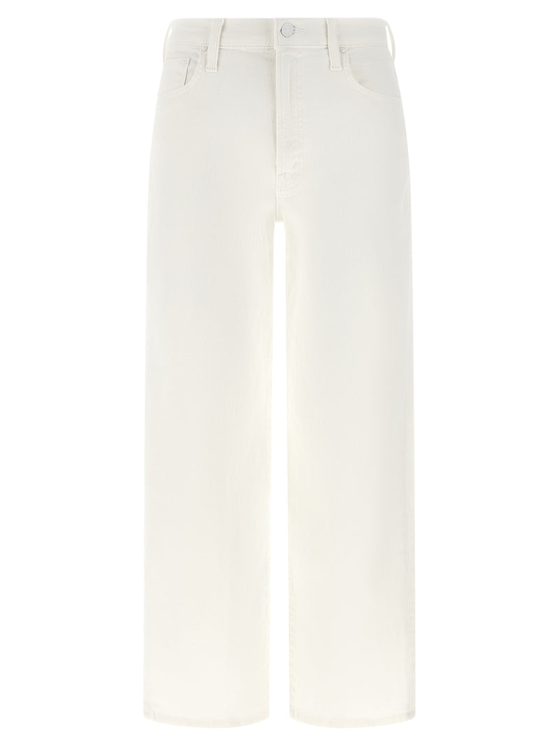 Jean droit en coton blanc Mother Denim