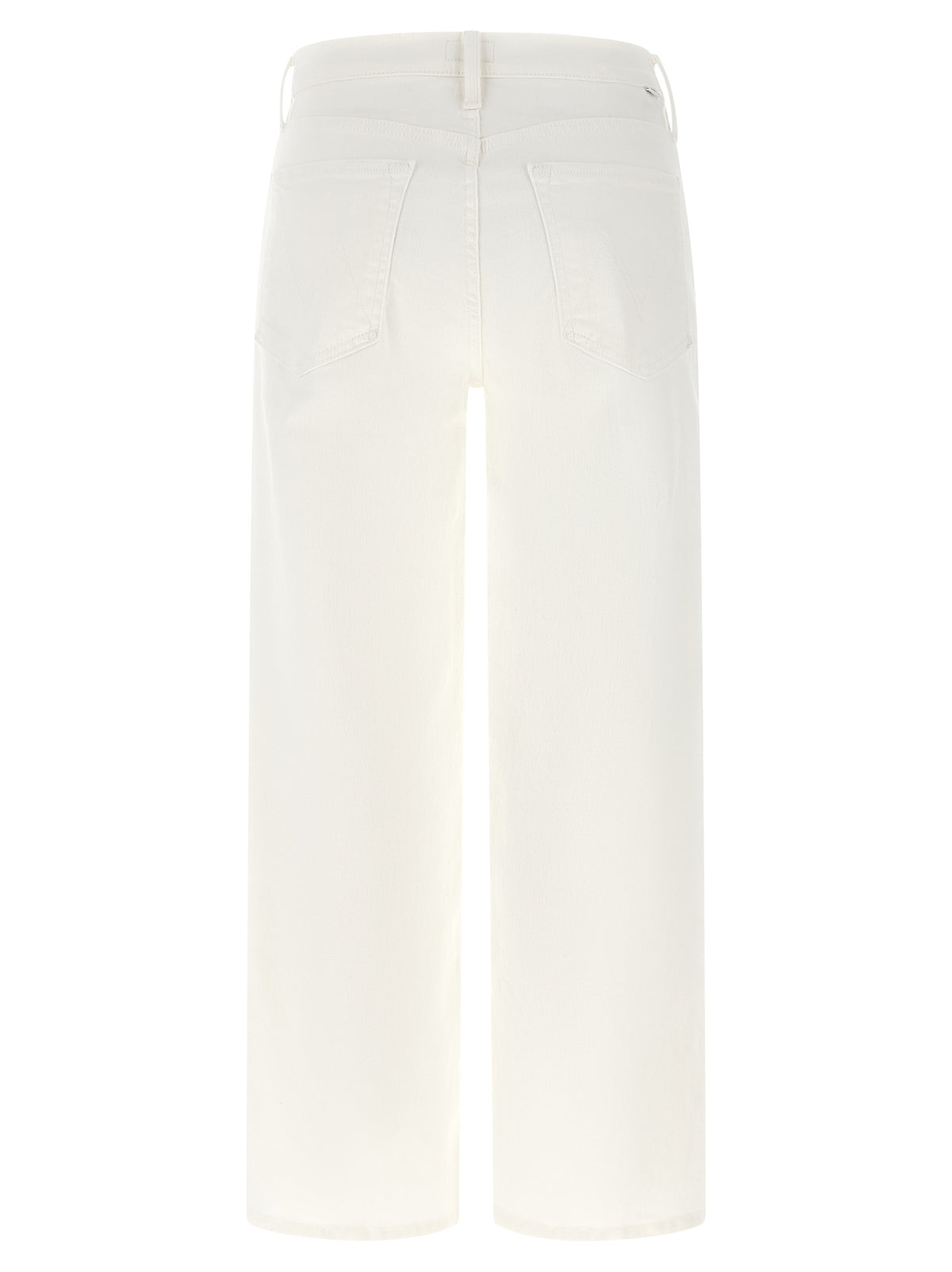 Jean droit en coton blanc Mother Denim