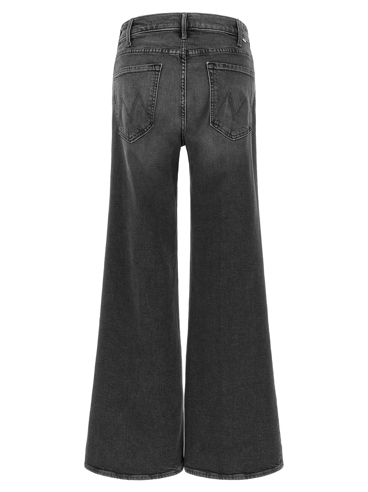 Jean évasé en coton gris Mother Denim