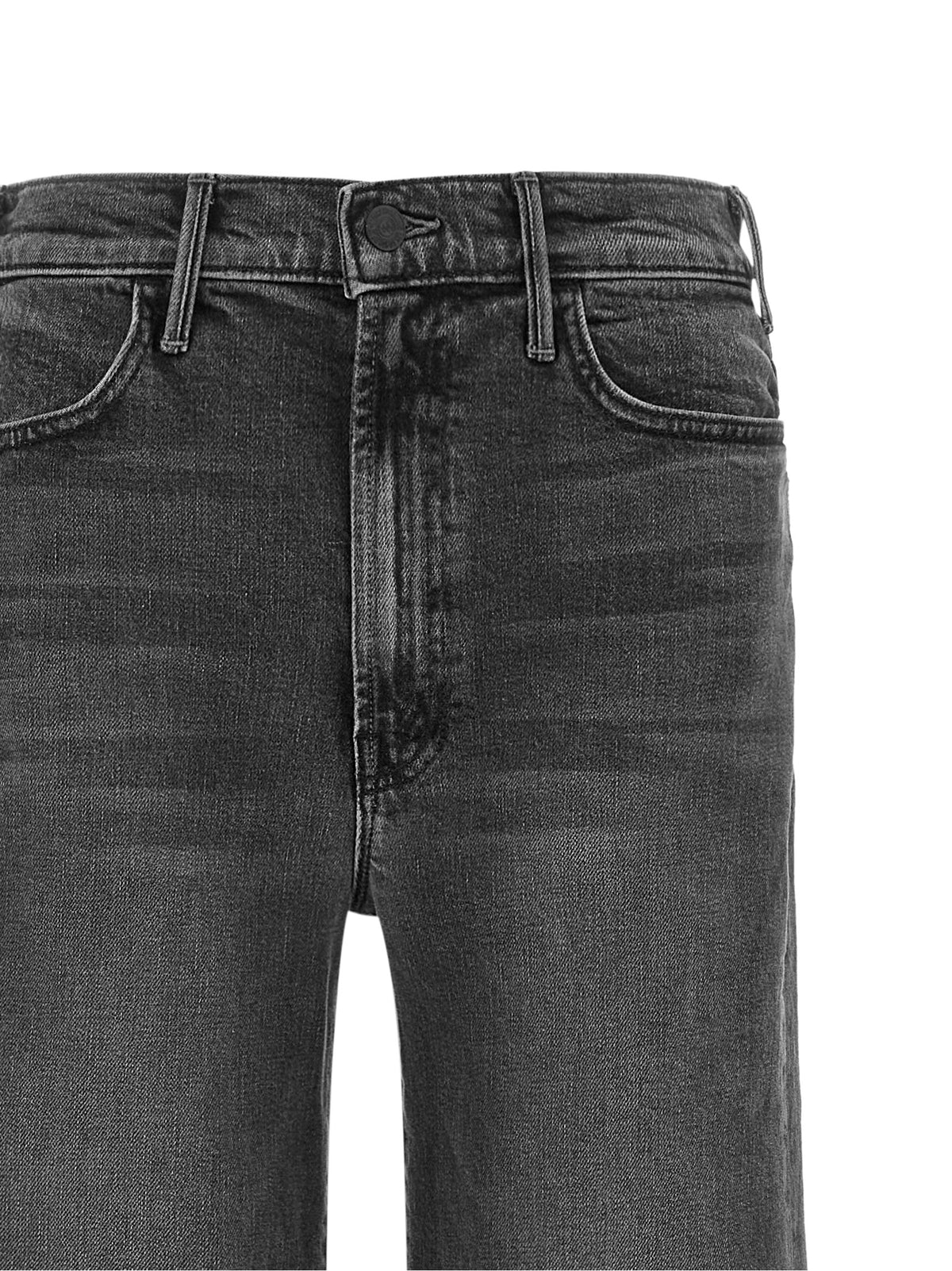 Jean évasé en coton gris Mother Denim