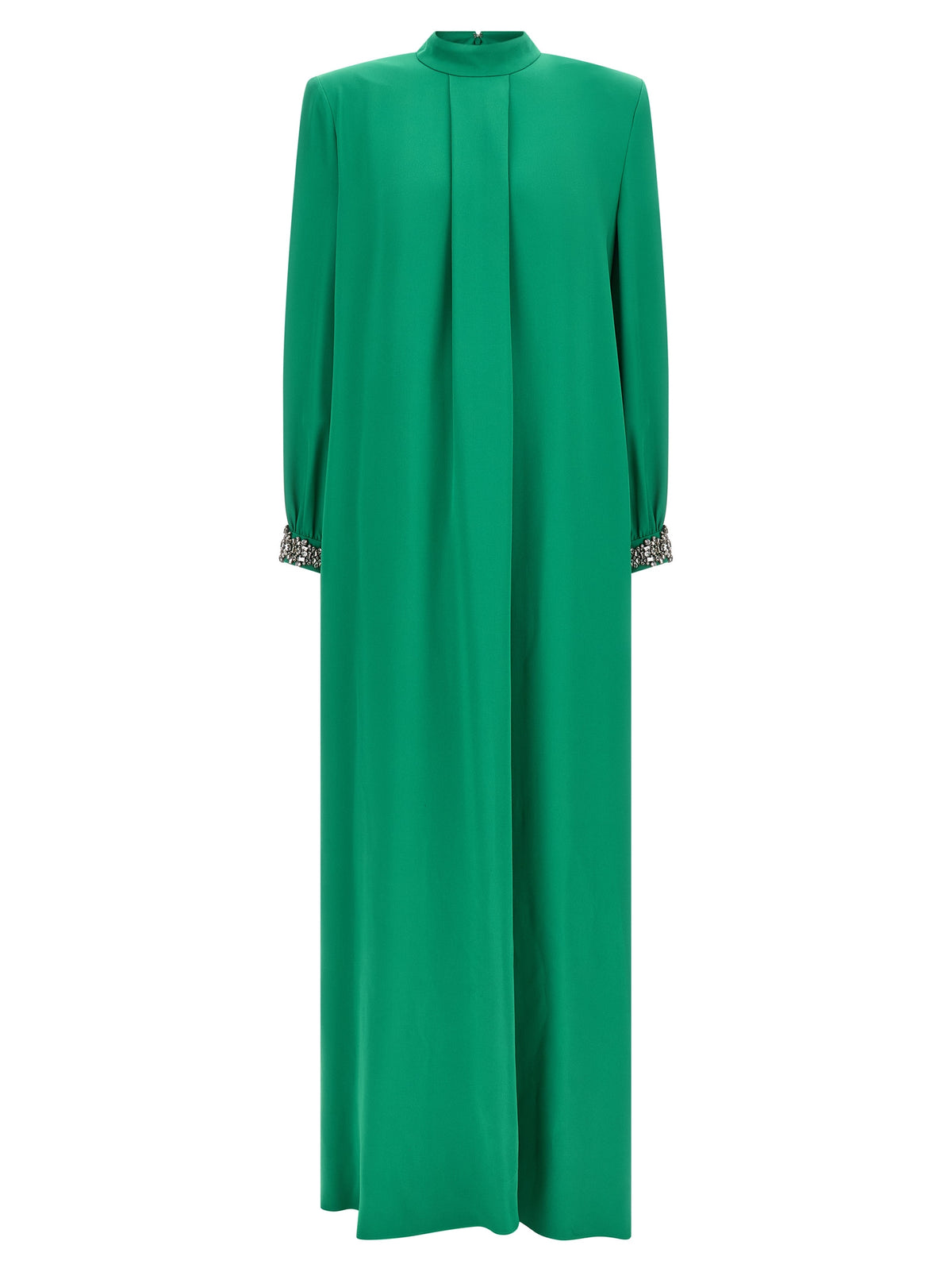 Robe longue bicolore en soie Valentino Garavani
