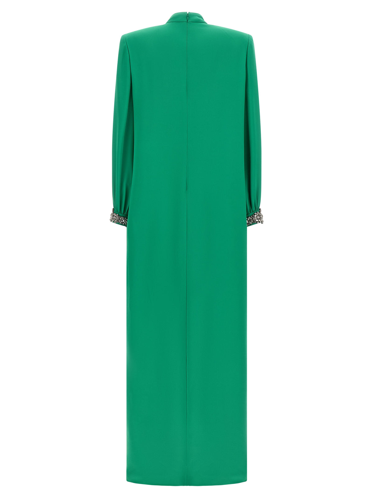 Robe longue bicolore en soie Valentino Garavani