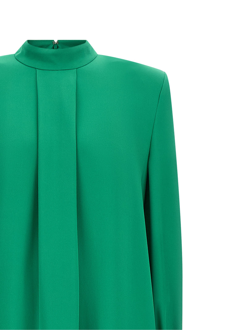 Robe longue bicolore en soie Valentino Garavani