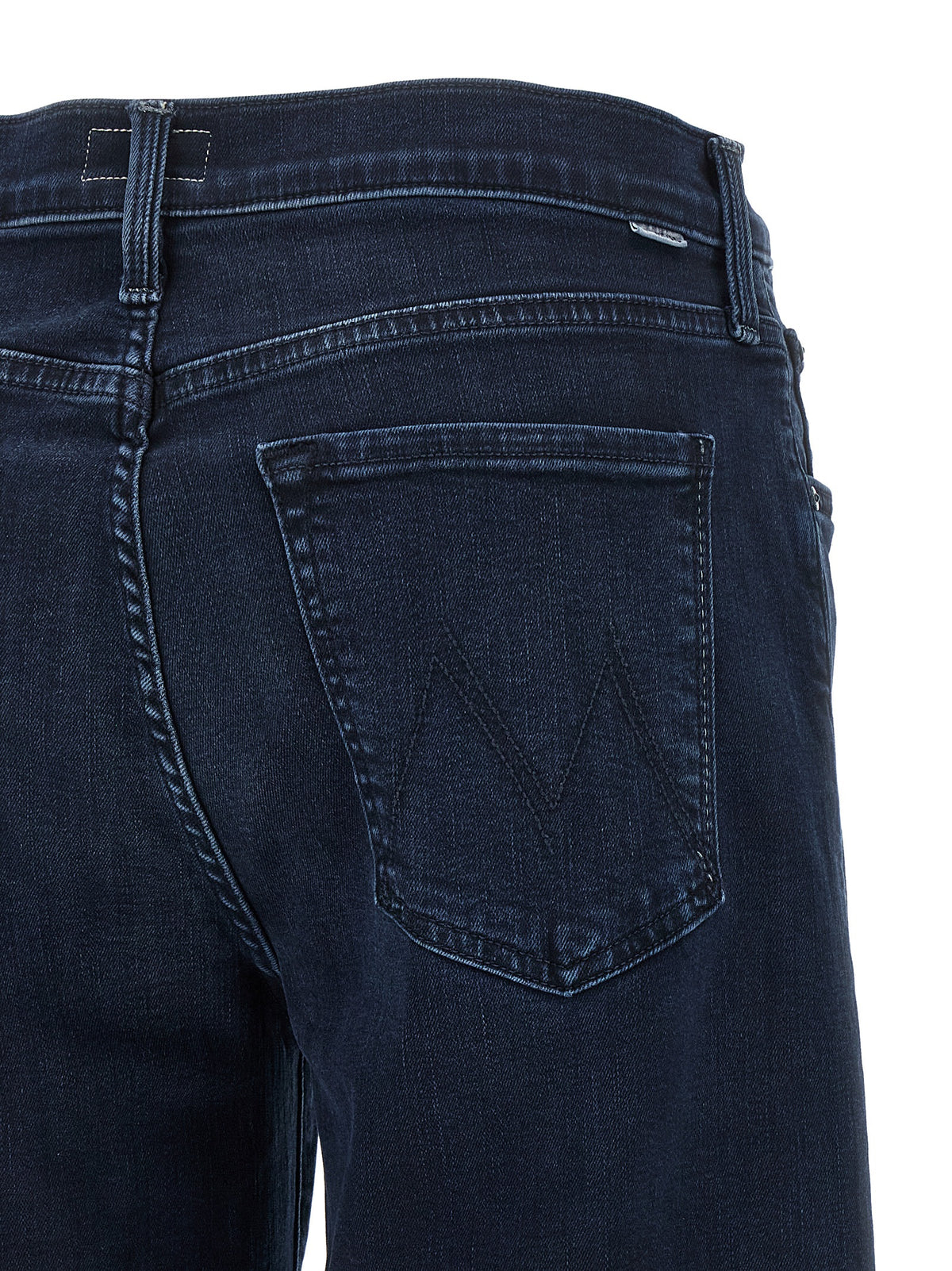 Jean en denim de coton bleu Mother Denim