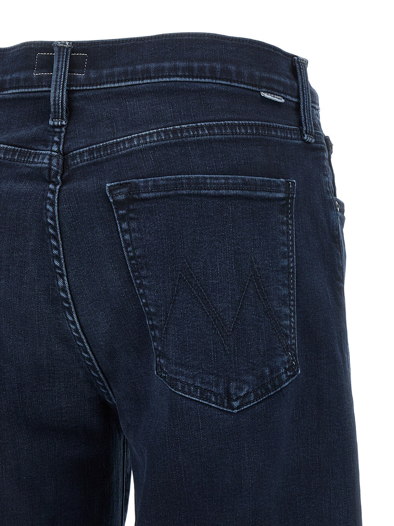 Jean en denim de coton bleu Mother Denim