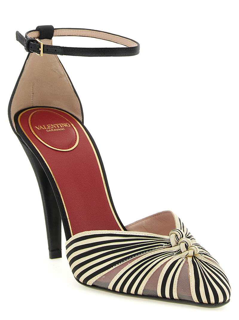Escarpins à talon haut en viscose multicolore Valentino Garavani