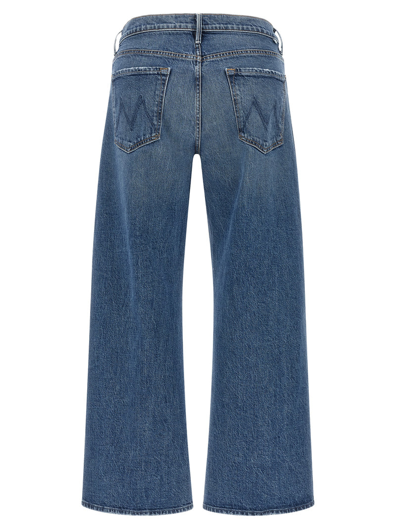 Mother Denim Blue Cotton Cropped Jeans