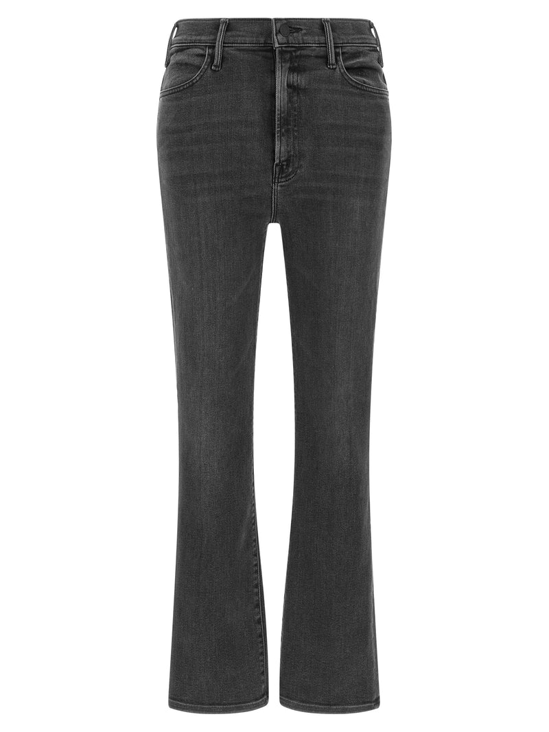 Jean évasé en coton gris Mother Denim