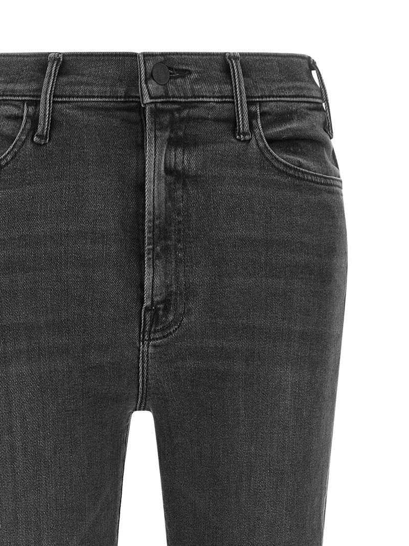 Jean évasé en coton gris Mother Denim
