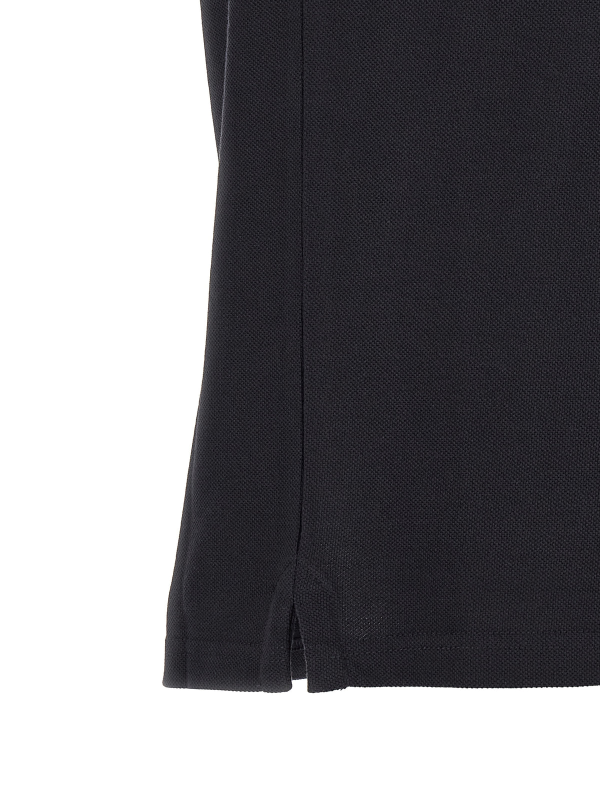 Polo Moncler en coton bleu
