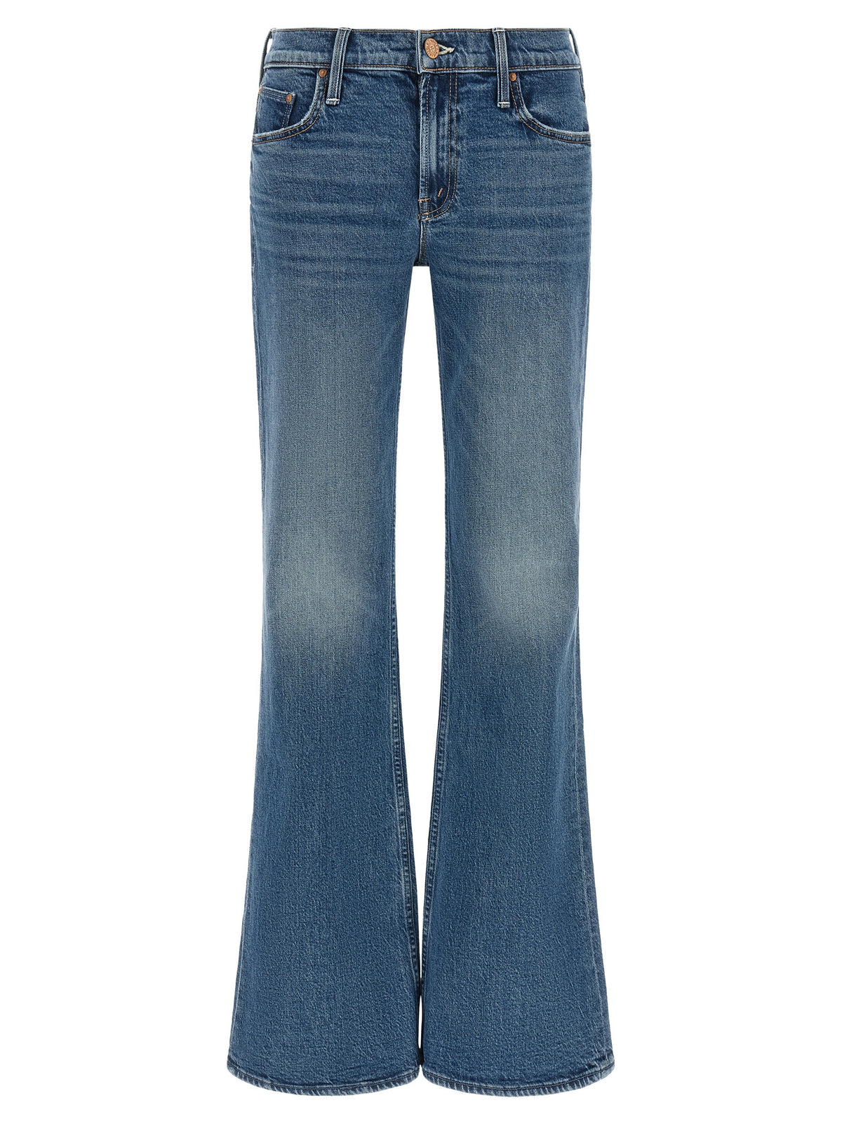 Jean bootcut Mother Denim en coton bleu