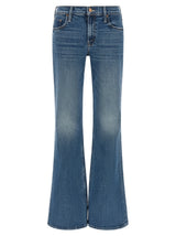 Jean bootcut Mother Denim en coton bleu