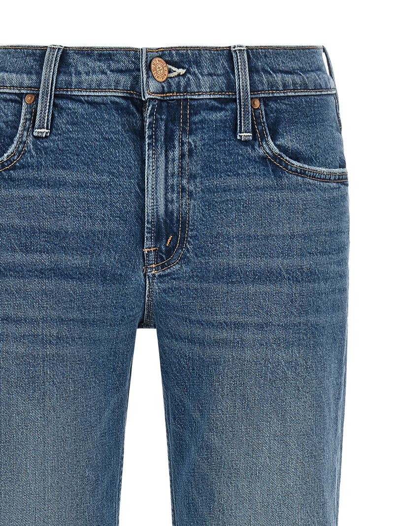 Jean bootcut Mother Denim en coton bleu