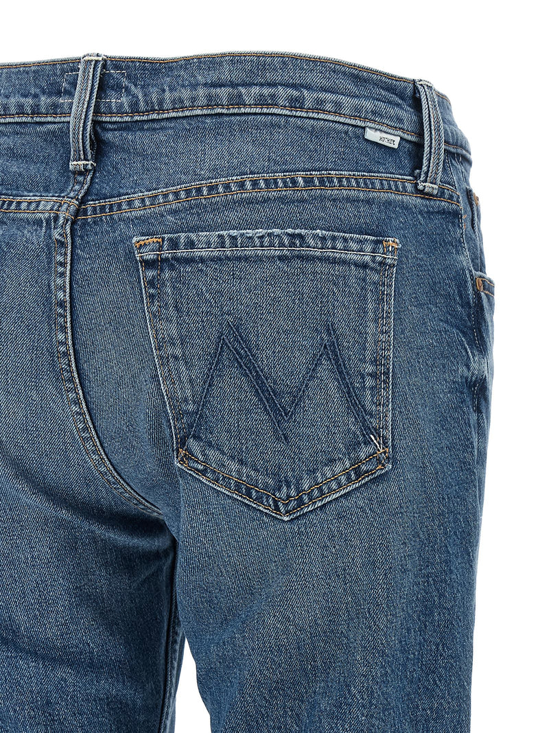 Jean bootcut Mother Denim en coton bleu