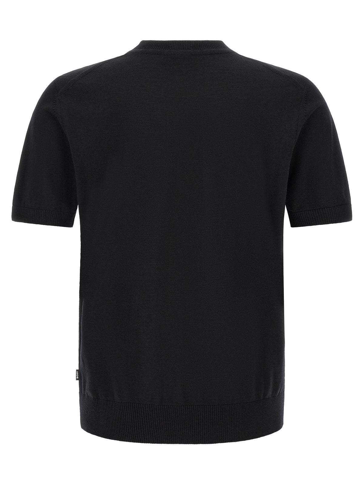 T-shirt Hugo Boss en pure laine vierge noire