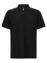 Polo en coton noir Hugo Boss