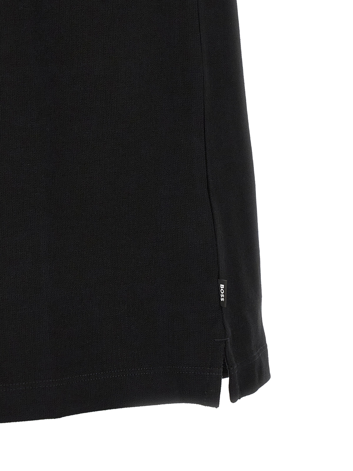 Polo en coton noir Hugo Boss