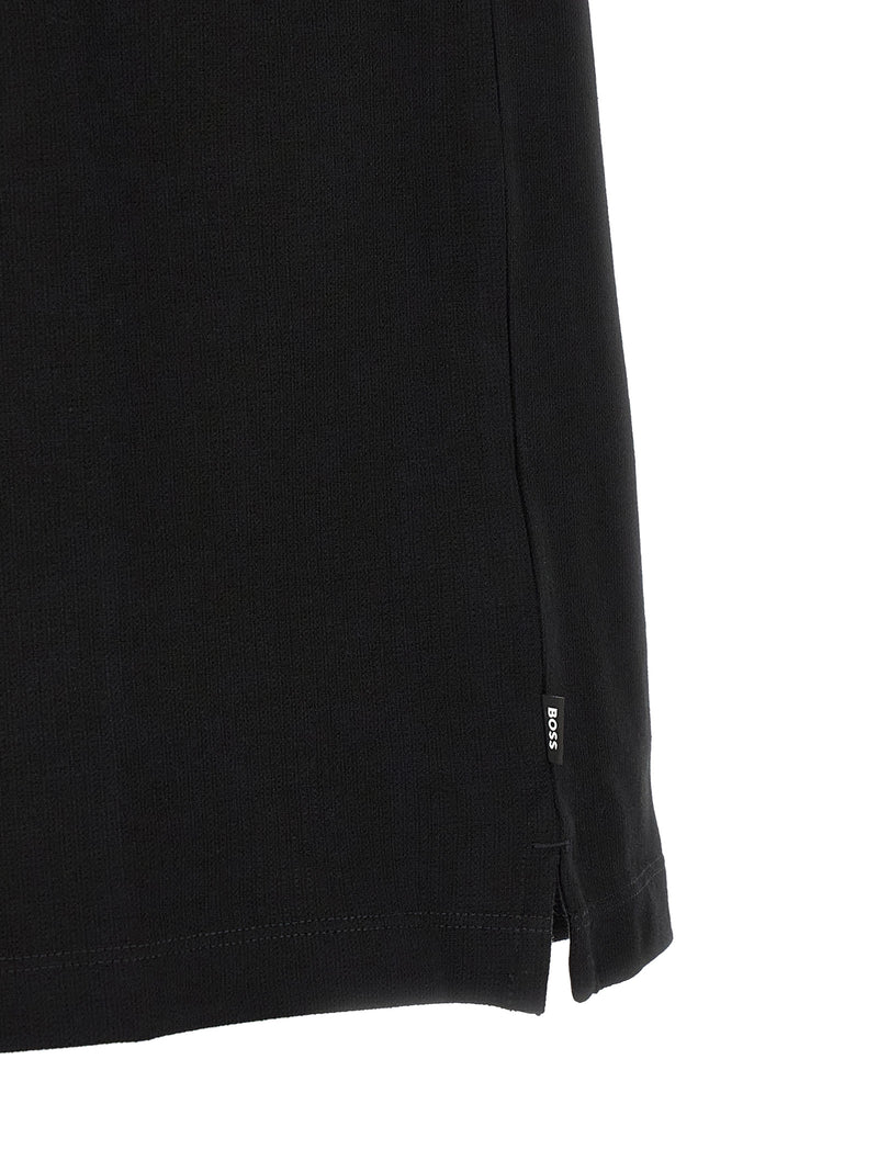 Polo en coton noir Hugo Boss
