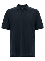 Polo en coton bleu Hugo Boss