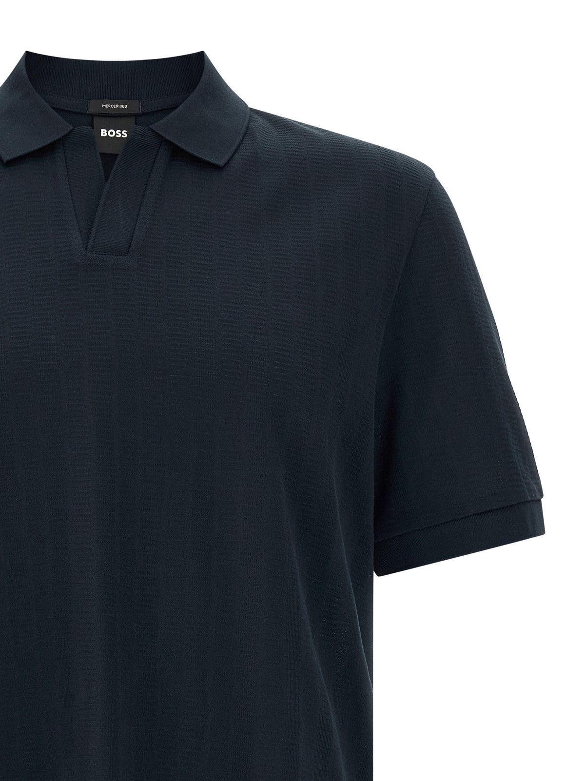 Polo en coton bleu Hugo Boss