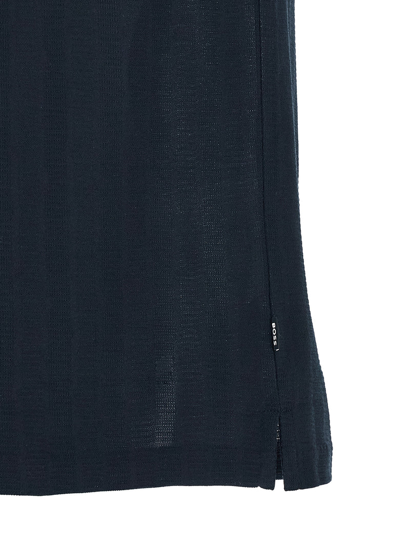 Polo en coton bleu Hugo Boss