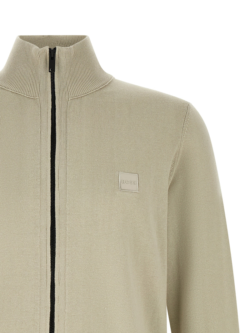 Gilet en coton beige Hugo Boss