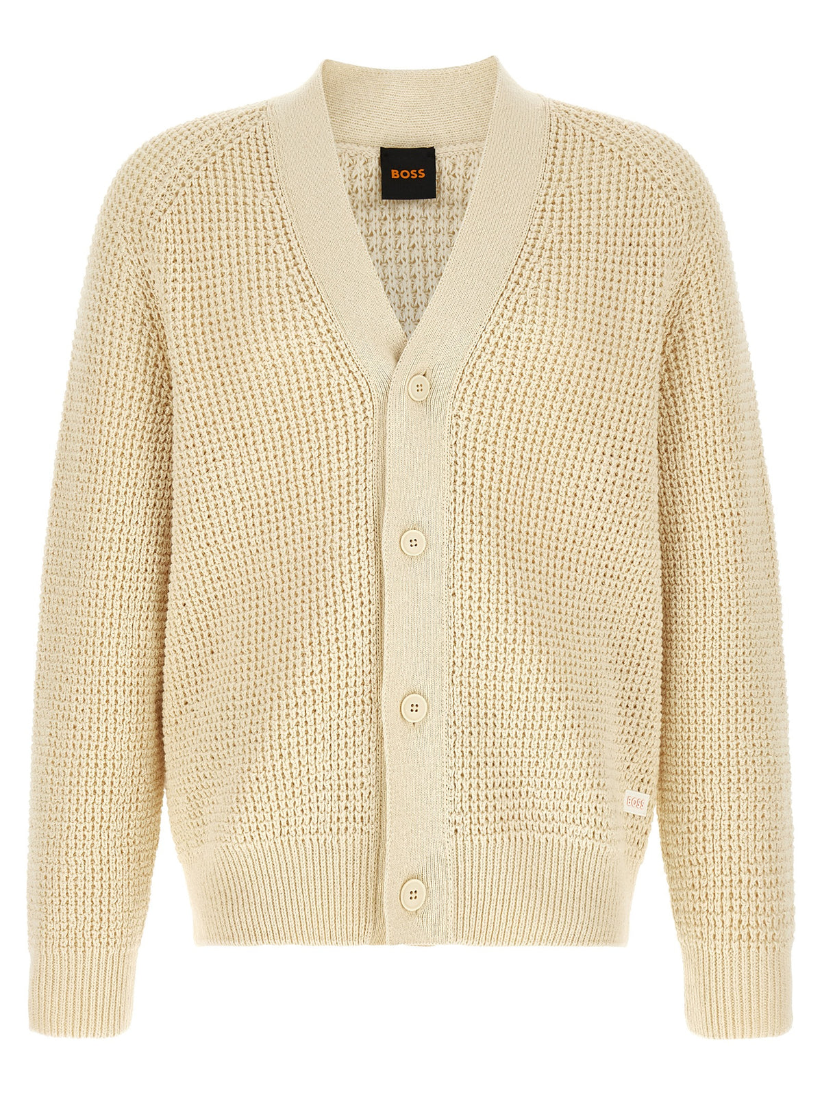 Gilet en coton beige Hugo Boss