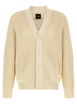 Gilet en coton beige Hugo Boss