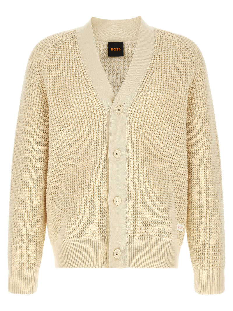 Gilet en coton beige Hugo Boss