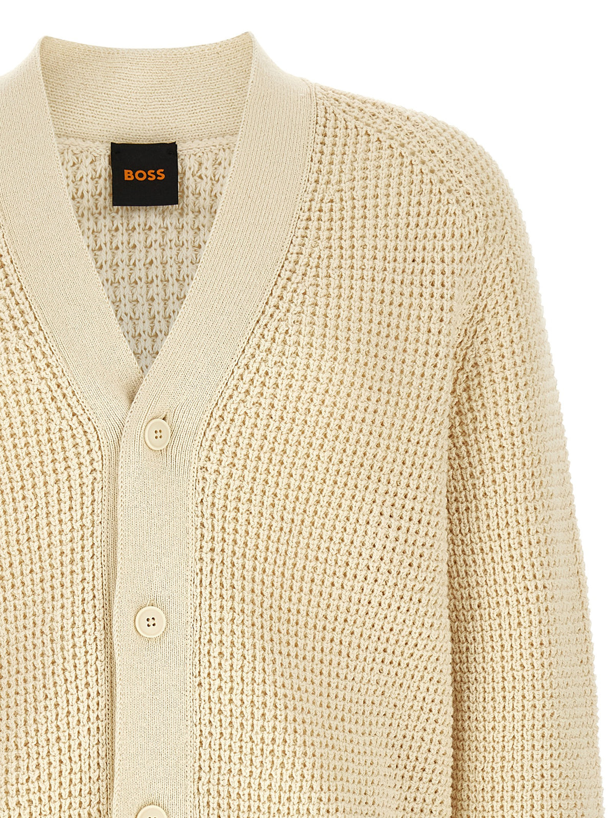 Gilet en coton beige Hugo Boss
