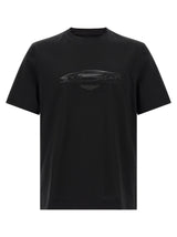 T-shirt en coton noir Hugo Boss