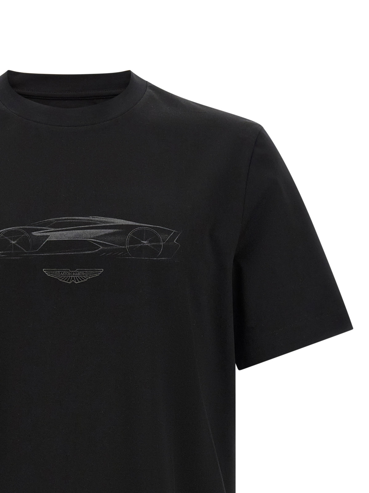 T-shirt en coton noir Hugo Boss