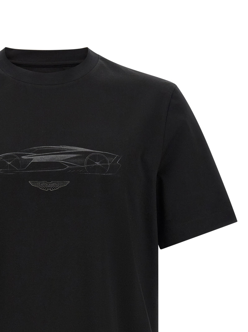 T-shirt en coton noir Hugo Boss