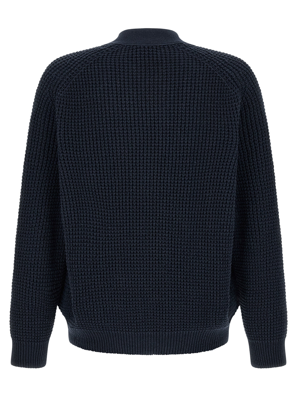 Cardigan en coton bleu Hugo Boss