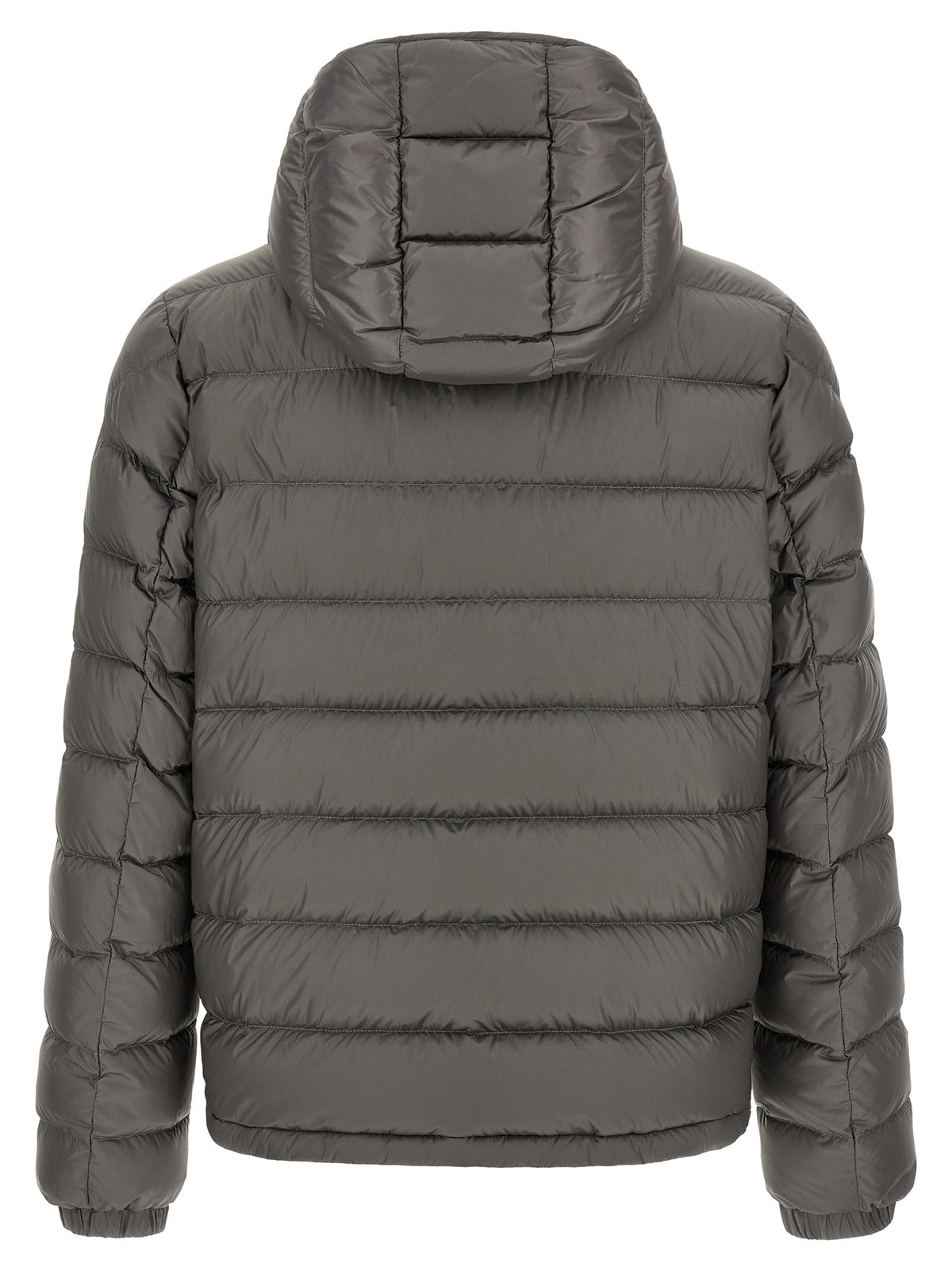 Moncler Gray Polyamide Full-Length Jacket