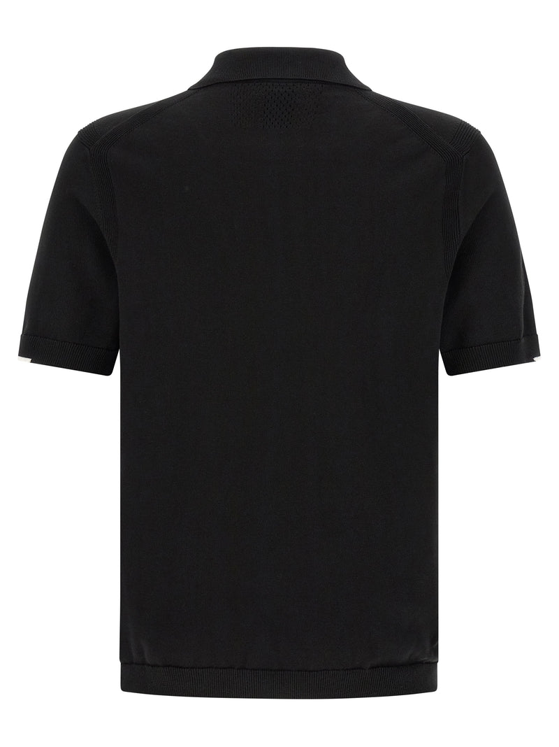 Polo en coton noir Hugo Boss