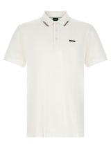 Polo en coton blanc Hugo Boss
