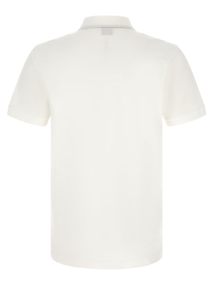 Hugo Boss White Cotton Polo Shirt