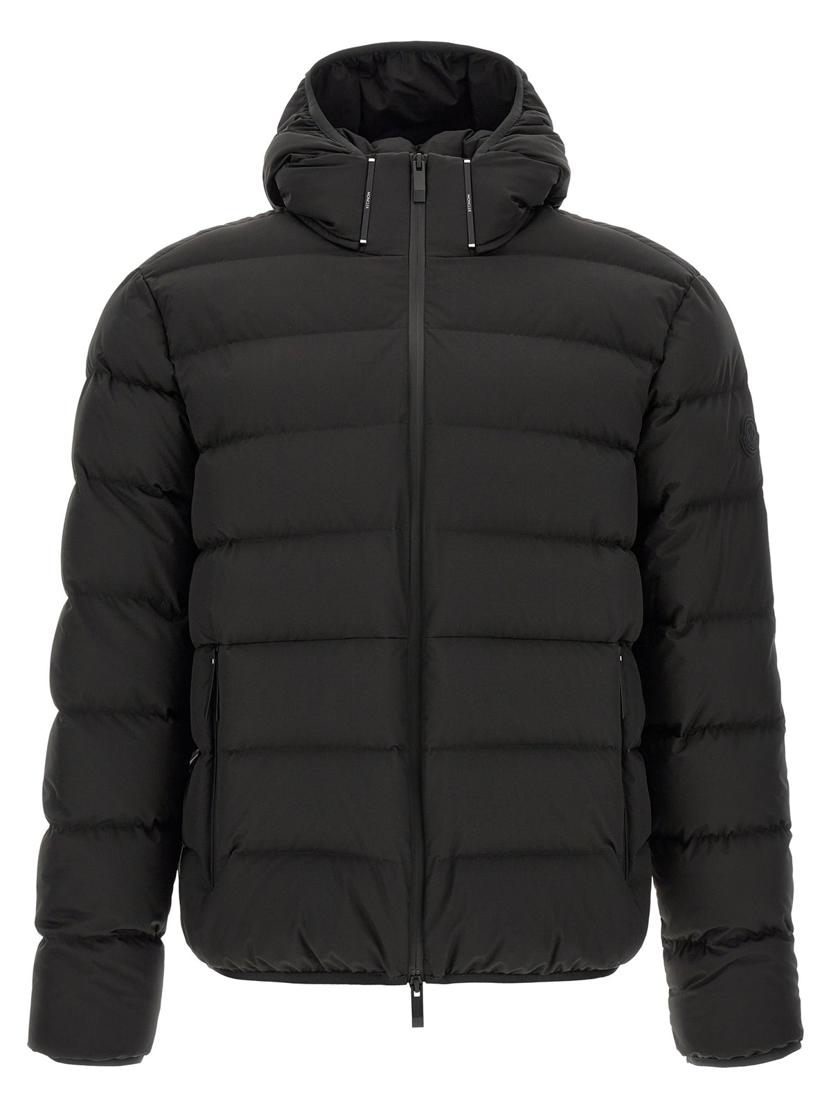 Moncler Black Polyester Full-Length Jacket
