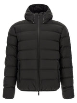 Moncler Black Polyester Full-Length Jacket