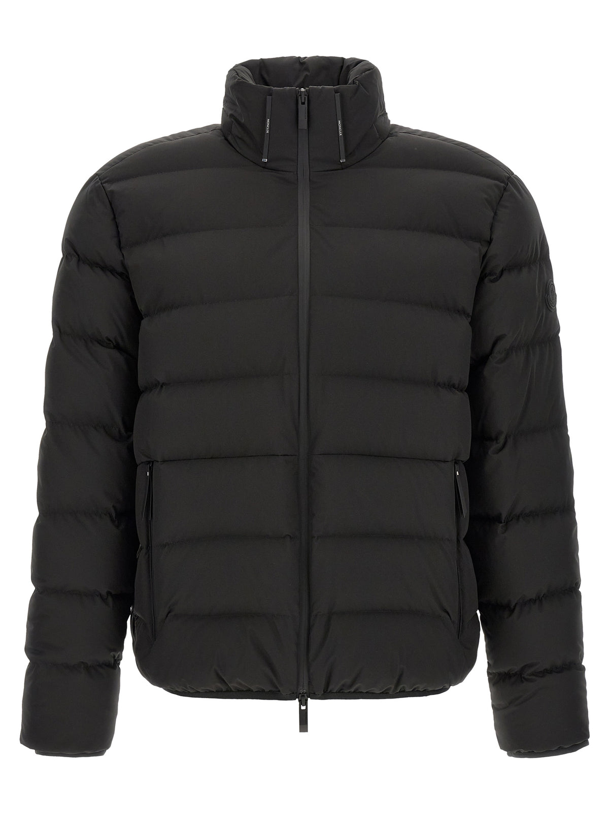 Moncler Black Polyester Full-Length Jacket