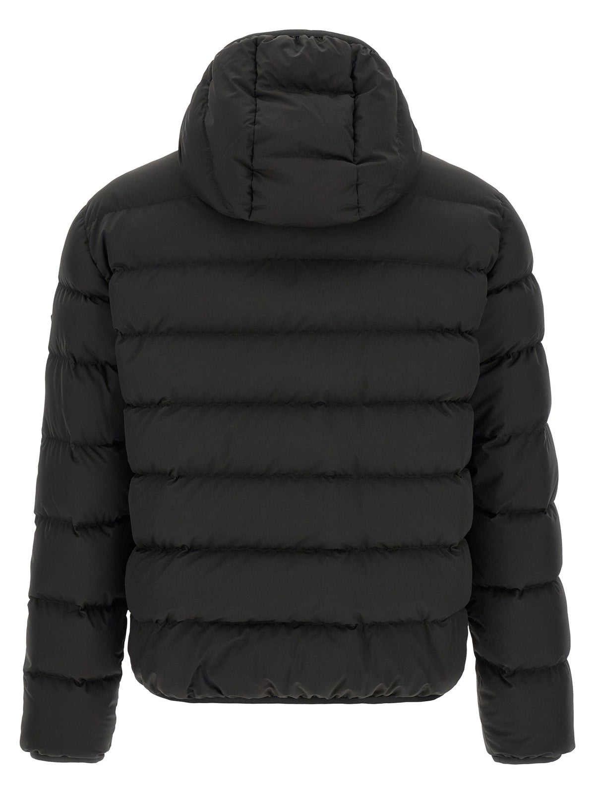 Moncler Black Polyester Full-Length Jacket