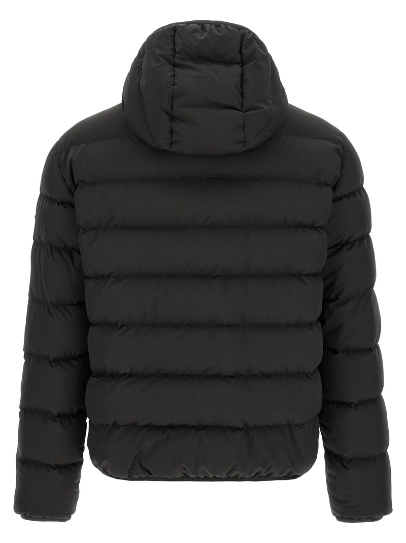Veste longue Moncler en polyester noir