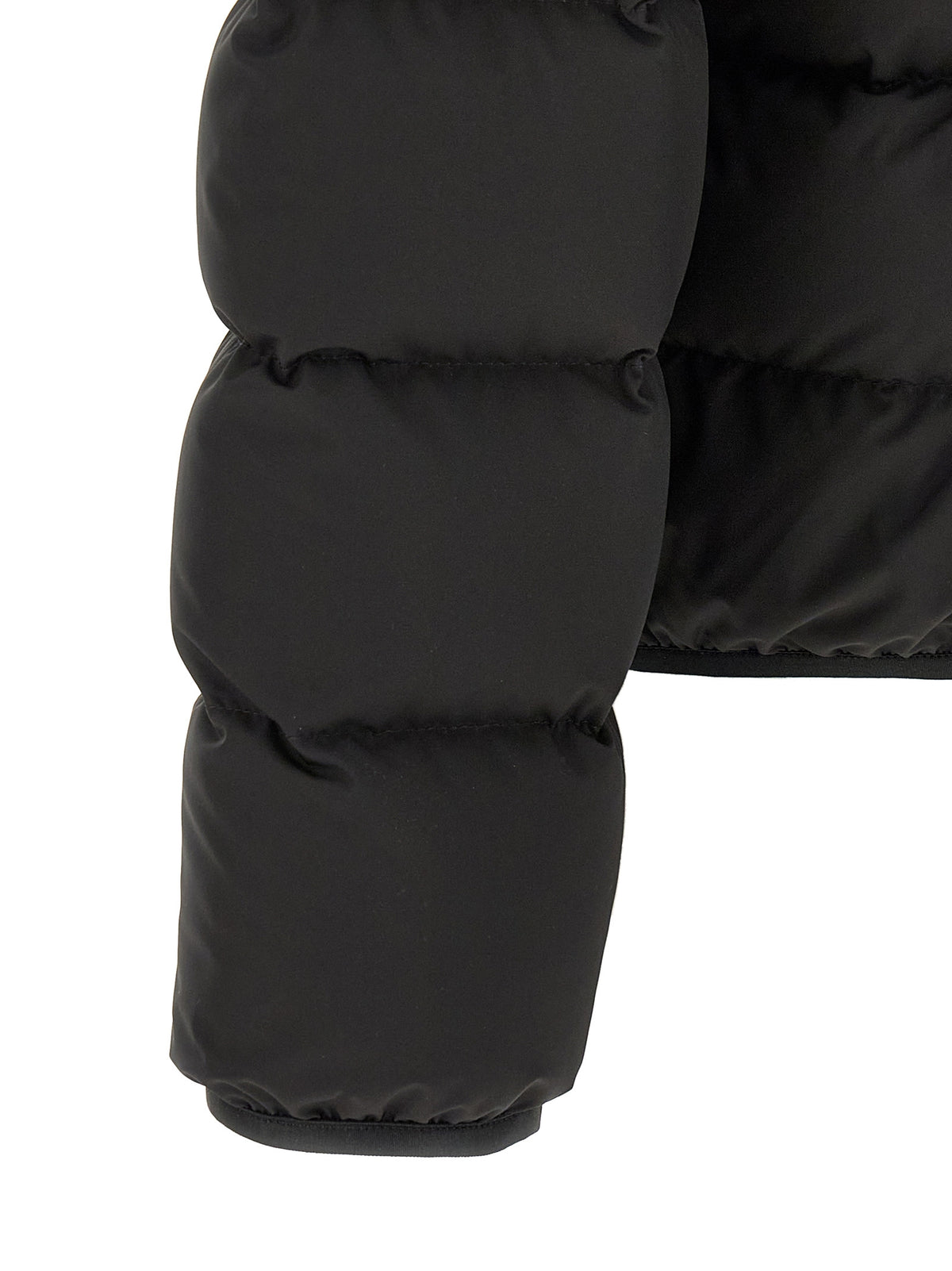 Moncler Black Polyester Full-Length Jacket
