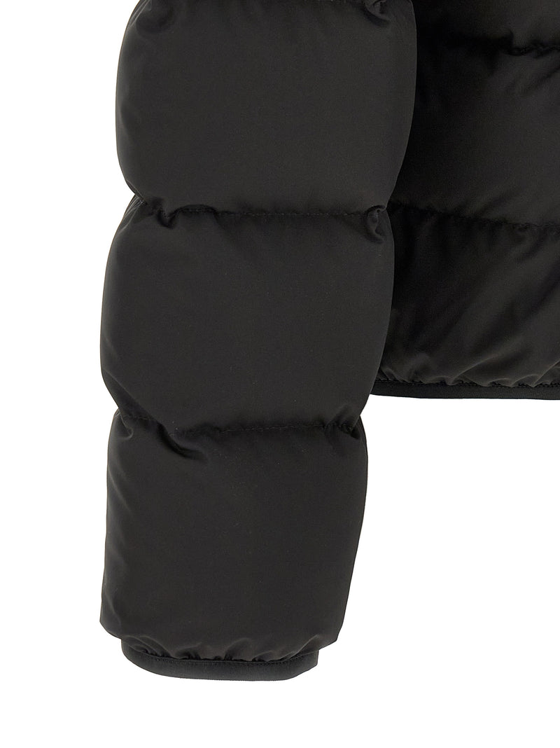 Veste longue Moncler en polyester noir